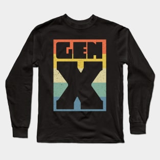 Generation X Gen X Retro 80s Long Sleeve T-Shirt